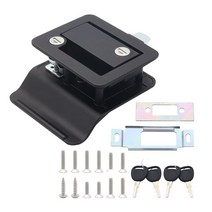 캠핑카 부품 RV 입구 도어 잠금 장치 아연 합금 데드볼트 미니밴 트레일러 RV용 화물 카라반 호환, 1.Black