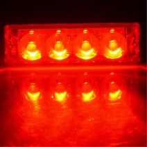 납작사각 화물차 차폭등 탑차 윙바디 시그널등 3.5톤, 레드, 상세페이지참조