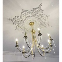 엔틱 몰딩 판넬 무늬 장식 빈티지 셀프 테두리 1.2M, 직경 1.2m 쪽모이 세공 마루 램프 패널