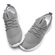탕파기 남성 운동화 레이스 업 가볍고 편안한 통기성 Tenis Masculino Zapatillas Hombre, 03 Light Grey_05 44