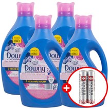 다우니 퍼퓸 섬유유연제 아로마플로럴 2.8L x4개 + 스위스밀리터리건전지2p