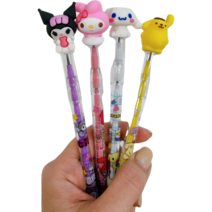한정수량 5세트만!! 헬로키티 마이멜로디 피규어 샤프 키티마이멜로디친구들 산리오친구들 국내배송 카트리지 연필 요술연필세트