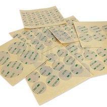 3M 9495LE PET 초강력 투명 폼 양면테이프 원형 8409ea, 예쁜동그라미 50mm 4개입