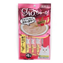 챠오 새끼고양이 영양제 츄루 참치+연어 4P 츄르 특식 반려묘 습식 추르, 1개