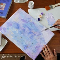 DIY 백드롭 페인팅 키트 4color [캔버스 아크릴 나이프화 유화 그리기], 마담프루스트의정원, 캔버스6호