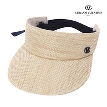 지오반니발렌티노 천연초 썬캡 여성 골프모자모자, 베이지