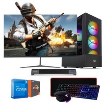 에코컴퓨터 조립컴퓨터 조립pc 컴퓨터 풀세트 사무용 게임용 본체 데스크탑 인텔12세대 라이젠5, 에코OA_07, 24형LED세트