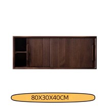 슬라이딩도어 홈카페 그릇장 정리함 주방가구 화장실 욕실, 80CM 블랙 월넛 컬러