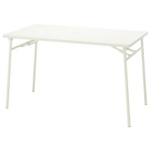 이케아 TORPARO 토르파뢰 야외테이블 화이트 접이식 130x74cm 504.207.58