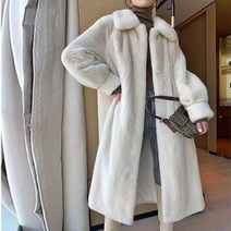 여성 인조 밍크 퍼 자켓 뽀글이 롱후리스 부드러운 도톰 모피 롱코트 루즈핏 롱 아우터