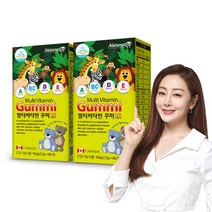 키즈 멀티비타민 구미 60꾸미 2박스 어린이 종합비타민, 없음
