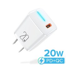 태양광 배터리 QOOVI-PD Usb c형 아이폰 호환 충전기 20W 미니 빠른 충전 벽 어댑터 13 12 프로 맥스 11 X 8 플러스 아이패드용 고속, CHINA, US Plug White