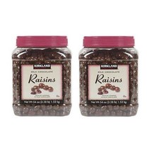Kirkland Signature Milk Chocolate Raisins Covered in Milk Chocolate: 54 Oz (3.38lb) - 2 Pack 밀크 초콜릿으, 1