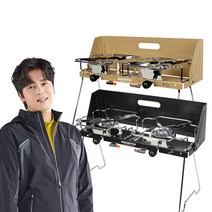 마운티아 핫 트윈버너 가스 스토브 투 버너/이소가스, 마운티아 핫 트윈스토브/골드