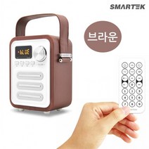 스마텍 블루투스 스피커 FM라디오 STBT-RS200(브라운)/BK, 상세페이지 참조