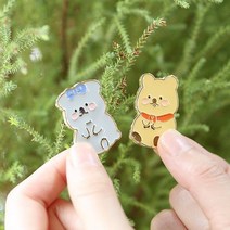 바보사랑 코코카 블링블링 캐릭터 귀여운 금속뱃지 세트 .매직채널