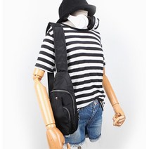 여름철 외출 해변가 경량 공용 슬링백 두꺼운크로스