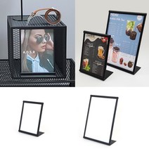 테이블 스탠드 경사형 A5 A4 꽂이 메뉴판 POP 카달로그 쇼케이스, 사이즈