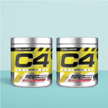 C4 부스터 오리지널 프리워크아웃 인터내셔널버전 60서빙 390g 2통, 2개