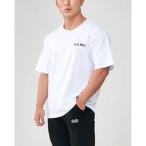 SABU 남자 오버핏 헬스 티셔츠