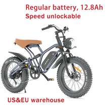 오프로드 팻 바이크 MTB X50 넓은 타이어 20 인치 산악 Ebike 가변 속도 여행 레트로 오프로드 해변 오토바이 전원 전기 자전거, X50 48V 12.8Ah