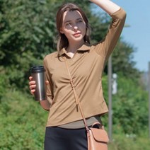 [뒤란] pk 오픈카라 7부 티셔츠 DTF2W-4114 NC순천점