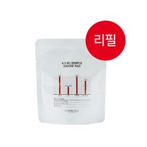 [로하셀] [쌍욕패드] 4.3 쏘 심플 거즈 패드 (리필), 1개, 130ml