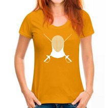 남성 티셔츠 펜싱 마스크 검 여성 티셔츠, 없음, 98.WoMen Ginger  XXXL