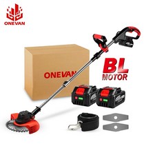 잔디깎기 예초기 onevan 4000w 36000rpm 588vf 전기 잔디 깎는 기계 리튬 이온 배터리 무선 잔디 트리머 정원 가지 치기 도구 makita 배터리, 1개
