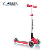 GLOBBER 글로버 유아 어린이 킥보드 프리모폴더블라이트 씽씽이 접이식킥보드, 뉴레드