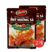 베트남 바로나 팃능사 THIT NUONG SA 완성형 바베큐 양념 2개, 80ml, 80g, 8개