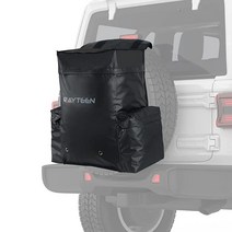 RAYTEEN Black Sturdy PVC Made 23Gallon 88L 스페어 타이어 쓰레기 봉투 트럭 SUV 오프로드