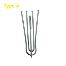 금속 포크 커튼 테이프 후크 천 링 클램프 트랙 DIY 홈 액세서리 25 48 50pc, Type A 25PC