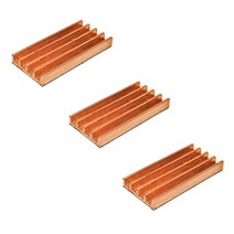 순수 구리 미니 초박형 방열판 메모리 RAM 냉각 VGA MOS GPU IC 칩셋 라디에이터 쿨러 19x9x 2/3/4mm 3 개, [02] 19x9x2mm(3pcs), 02 19x9x2mm(3pcs)