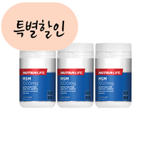 뉴트라라이프 식이유황 MSM 1000mg 120캡슐 x 3개세트, 3개, 120개