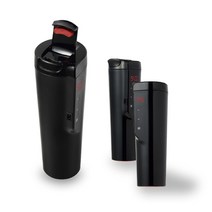 물 끓이는 히팅 대용량 온도조절 스텐 라면 커피 티 분유 자동차 USB 스마트 텀블러, 화이트