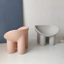 의자 코끼리 체어 거실 스툴 빈티지체어 모던 어린이 촬영 특이한 의자 독특한 미술관, 더티 핑크