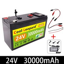 레오파드 18650 리튬 배터리 분무기용 전기차량배터리 내장 30A BMS 25.2V 2A 충전기 24V 100AH, 02 24V 40AH