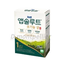 앱솔루트 유기농 궁 분유 1단계 0~6개월, 280g, 20개