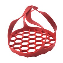 압력 밥솥 슬링 기선 실리콘 Bakeware 기중 장치 인스턴트 냄비 액세서리 6 Qt/8 Qt Anti-scalding Egg Steamer Rack, as shows, 하나, as shows