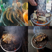 맥반석 캠핑 구이용 바베큐그릴 석쇠, 1개