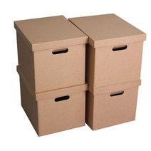 종이수납박스 중형 3겹 4장 1세트