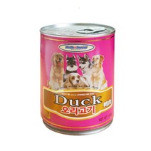 강쥐사료첨가용 오리고기 캔간식x5개 동물농장 포메