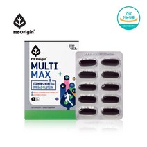 엔젯오리진 멀티맥스 종합 비타민+미네랄+오메가3+루테인 온가족 영양제 60캡슐