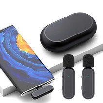 스마트폰 개인방송 무선 마이크 아이폰 갤럭시 2.4G, 아이폰 2인용