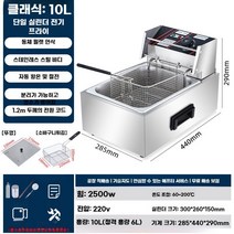 업소용 가정용튀김기 전기 튀김기계 소형 치킨 돈까스 튀기기, 용량 10L