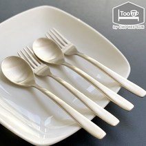 투유바이조희선 방짜유기 디저트 커트러리 세트 2인(4p), 유기