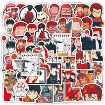 슬램덩크 애니메이션 스티커 모바일 컴퓨터 가방 헬멧 스티커 50장 SLAM DUNK 스티커