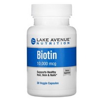 레이크에비뉴 뉴트리션 Lake Avenue Nutrition 비오틴 Biotin 10000mcg 베지 캡슐 30정, 기본, 1개, 1개