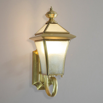 외부 조명 벽등 조명 외부 야외 방수 벽등 엔틱 LED 인테리어, 02.신주 1등(B)_하얀빛(10w)